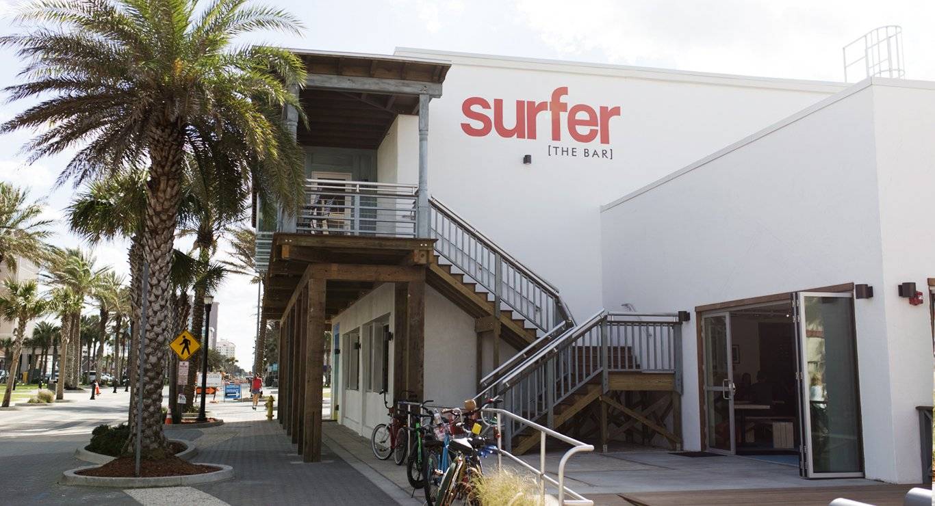 Daytime exterior of Surfer The Bar
