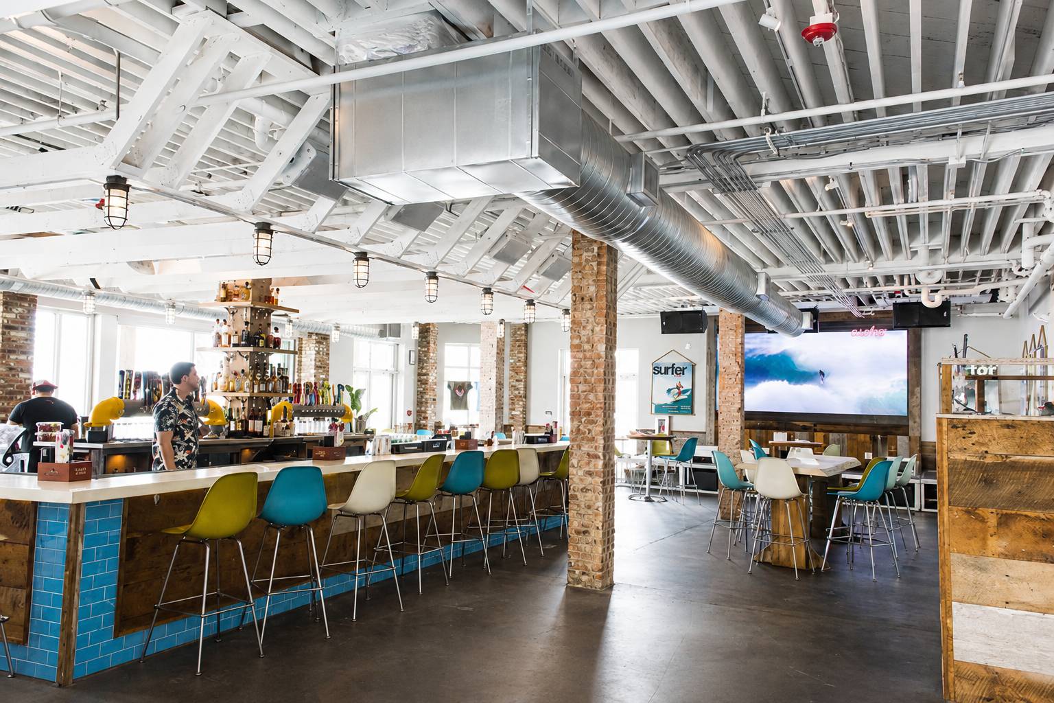 Interior bar area at Surfer The Bar